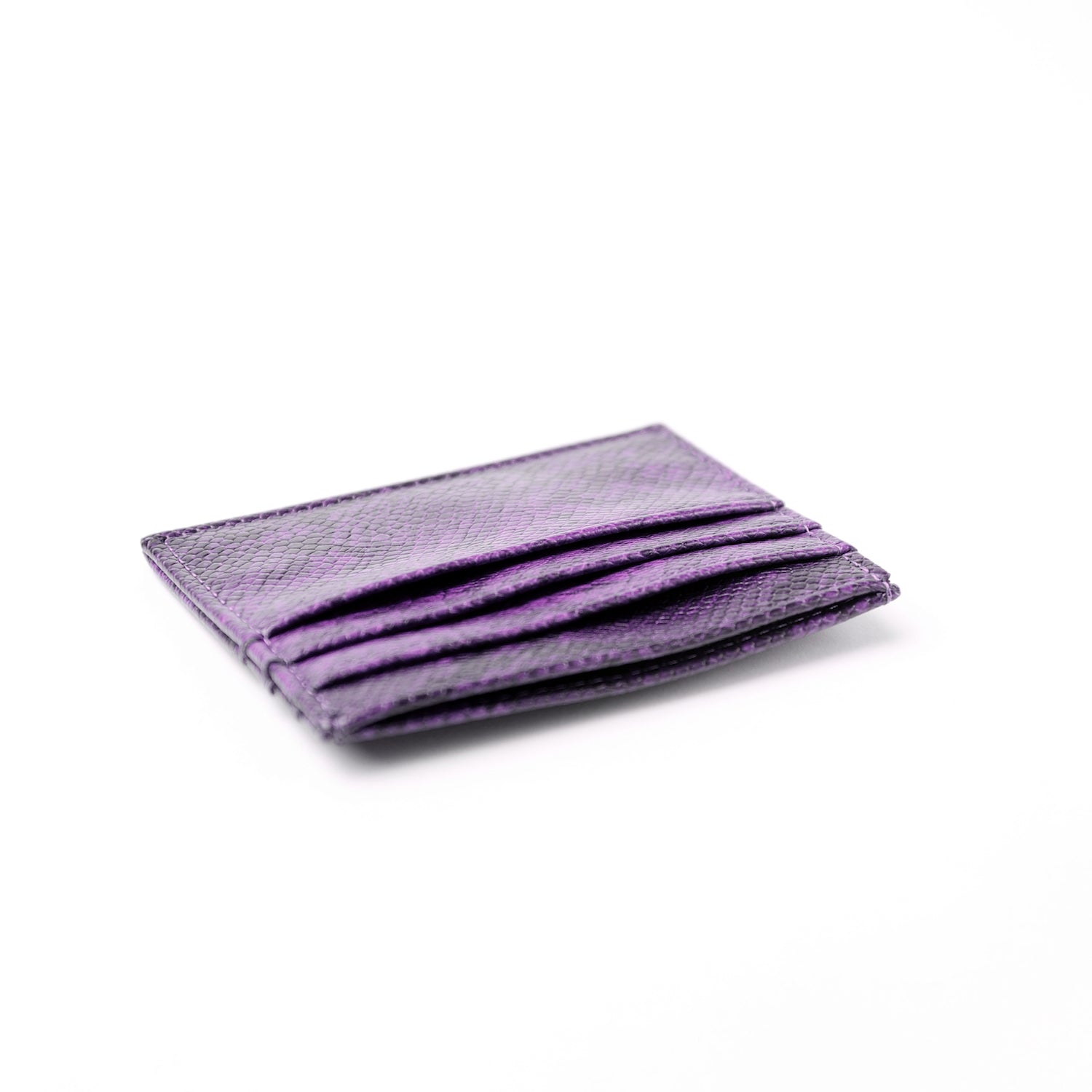 Portefeuille en cuir lilas glow / VIOLET